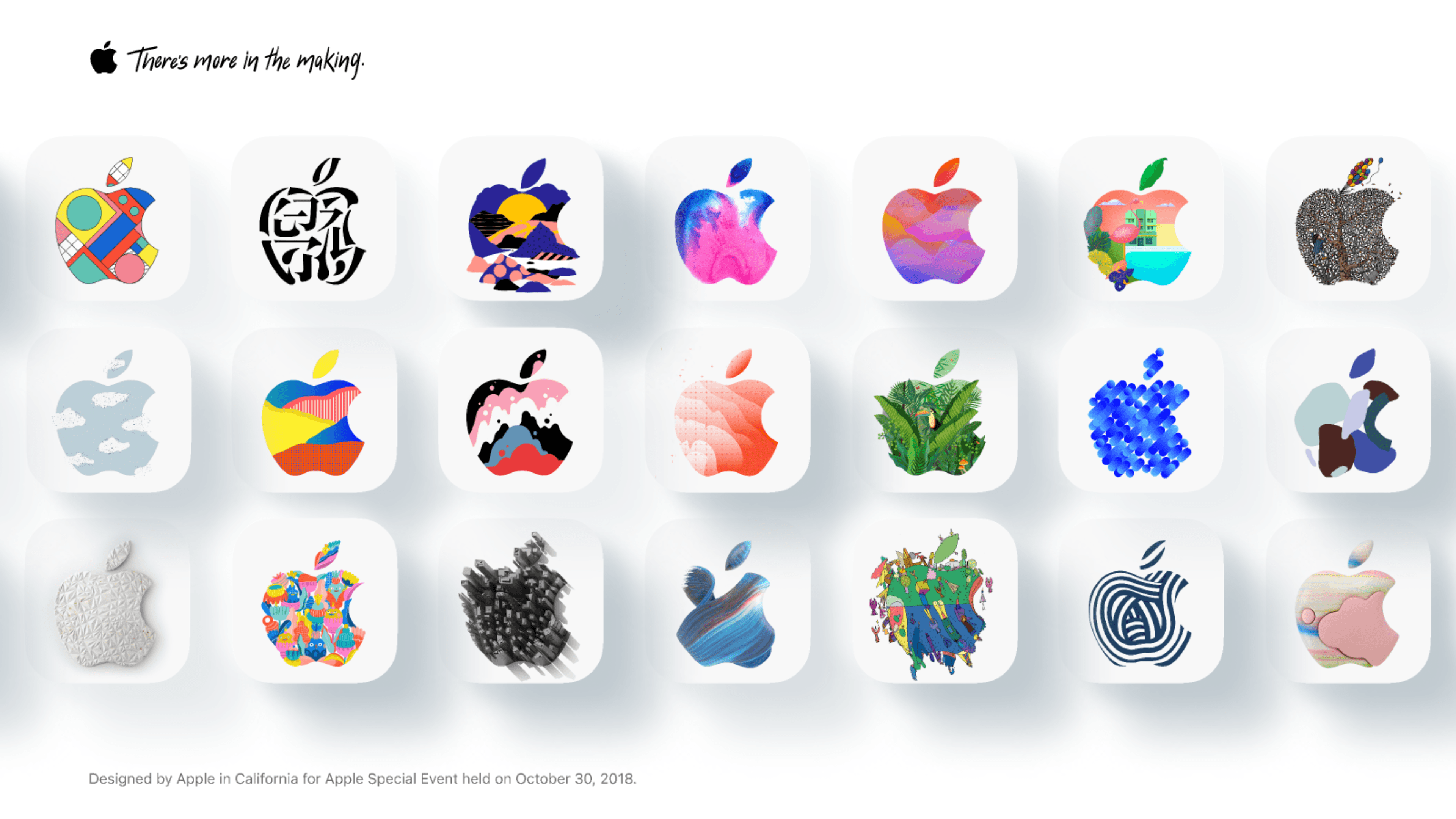 Apple Logo Artwork —— 350+ Apple Logo 合集