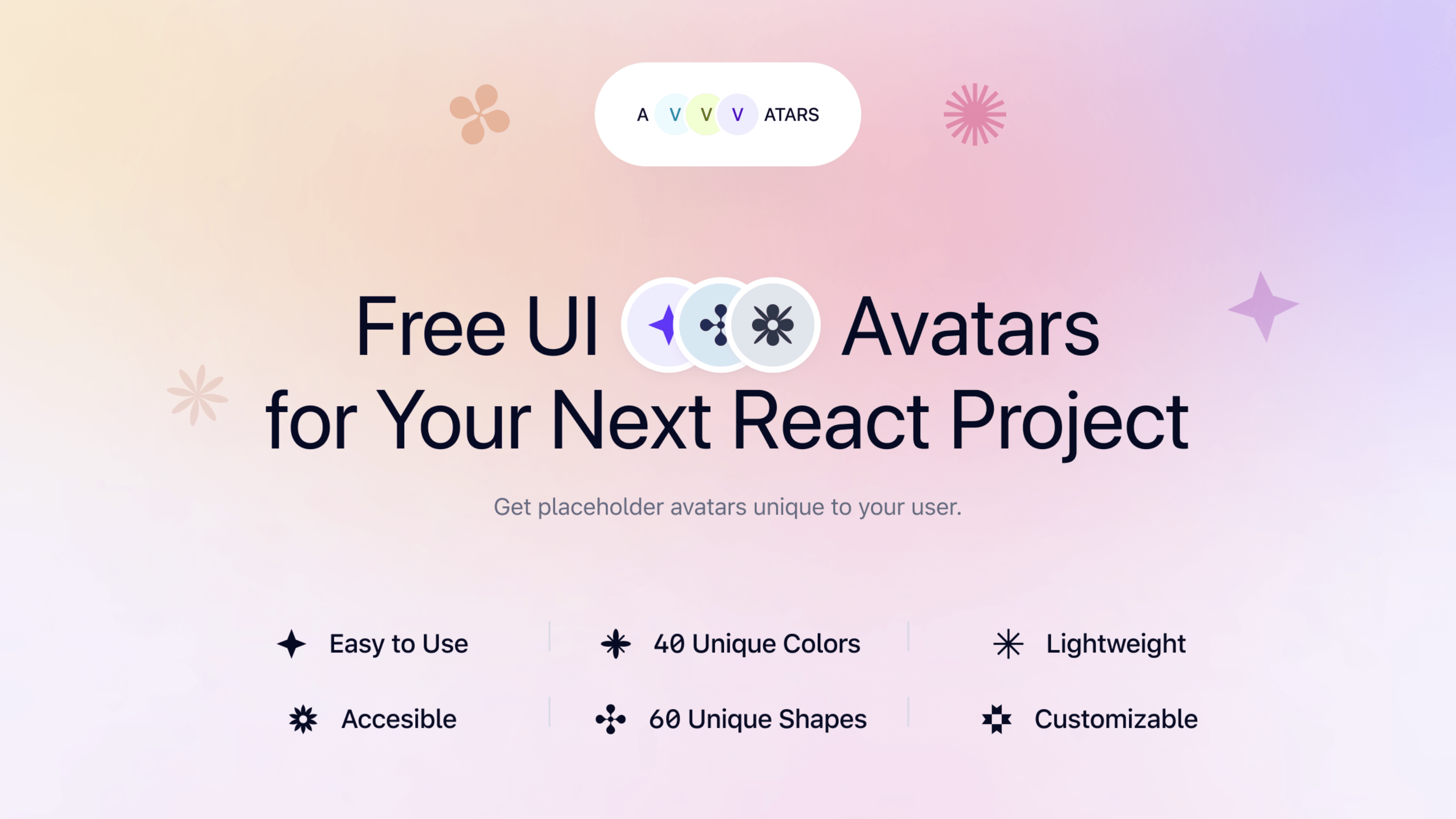 Avvvatars: 开源的 React UI 头像库