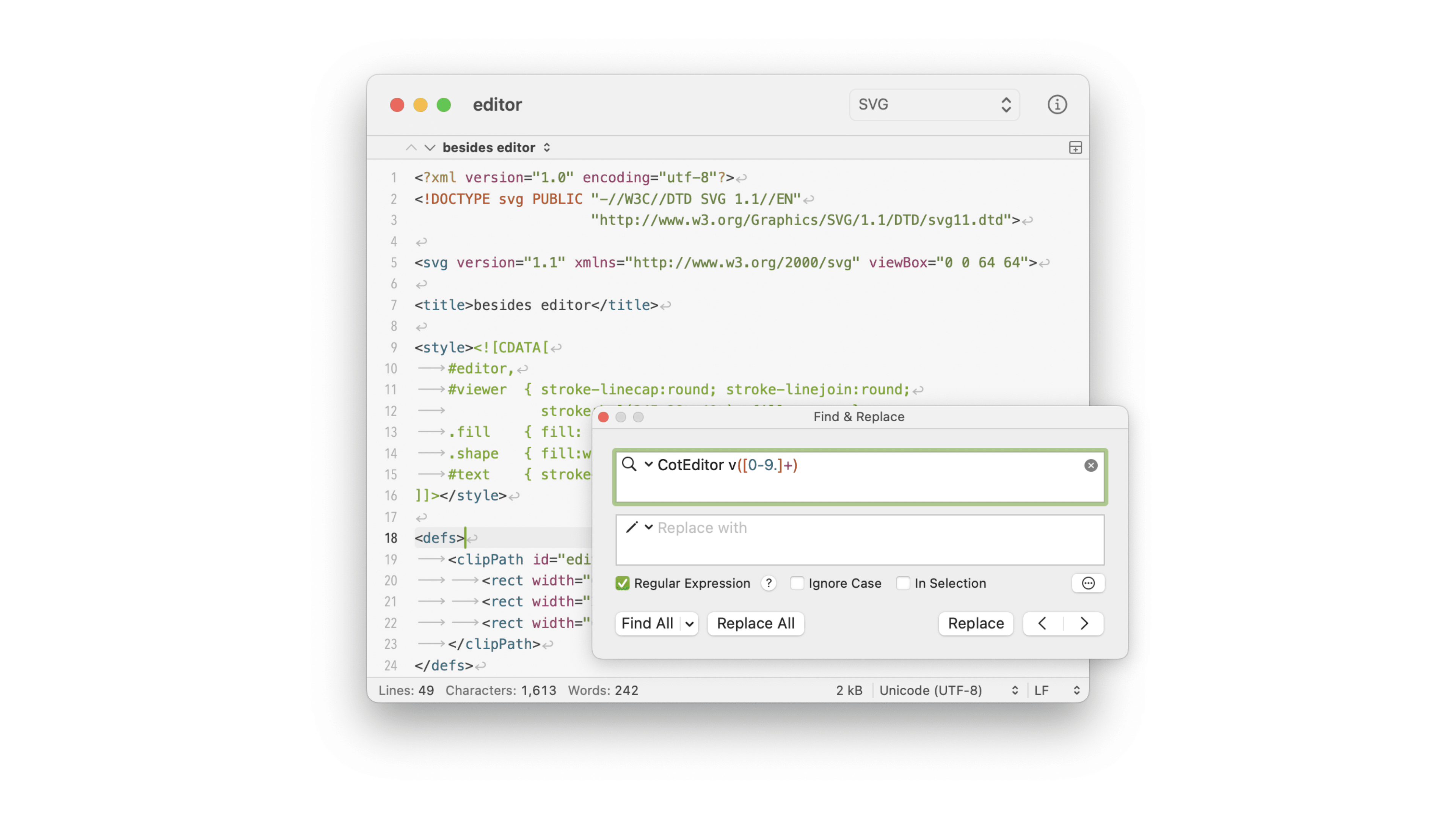 CotEditor: 适用于 macOS 的轻量纯文本编辑器