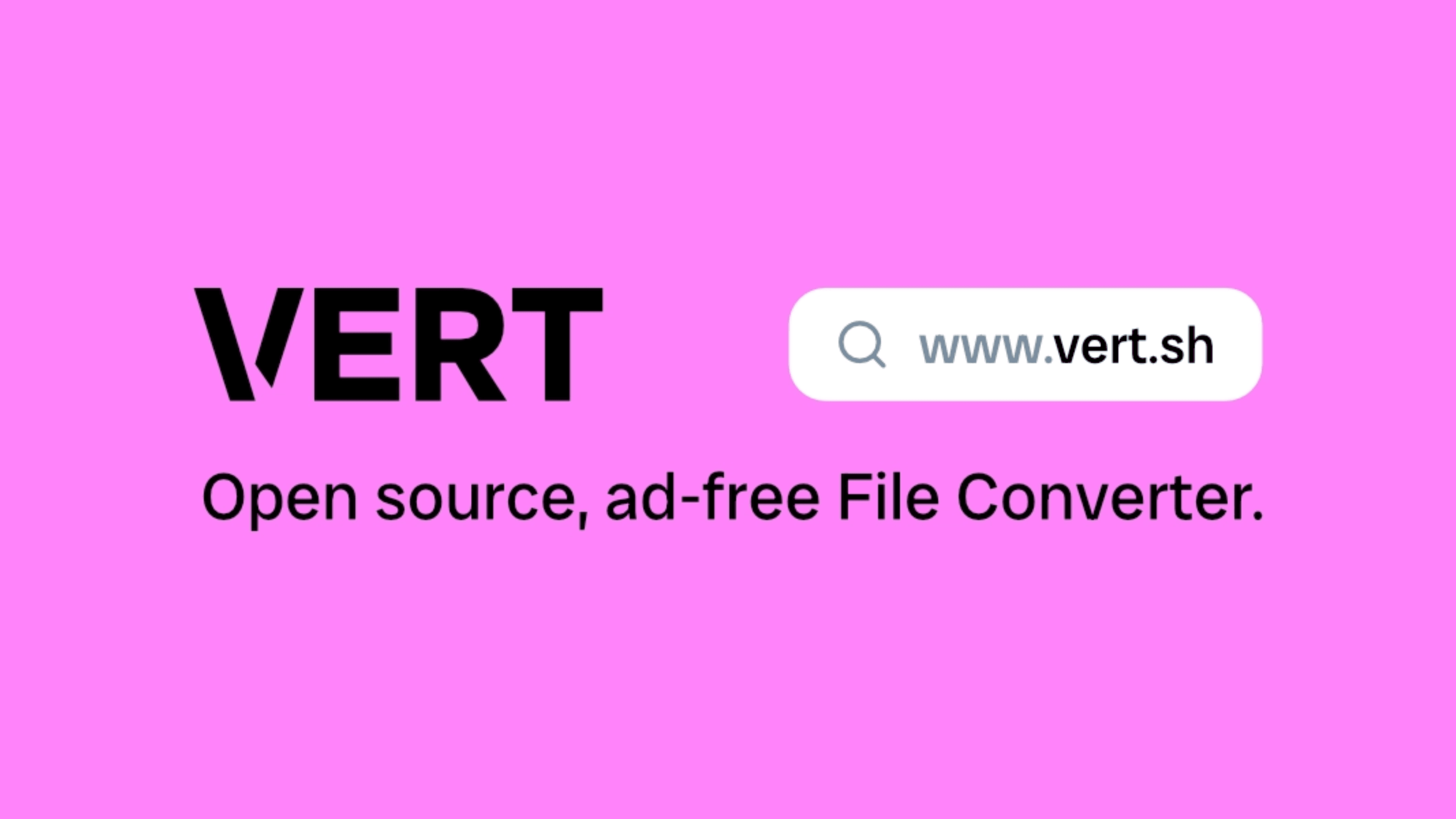 VERT: 在浏览器本地运行的下一代文件转换器