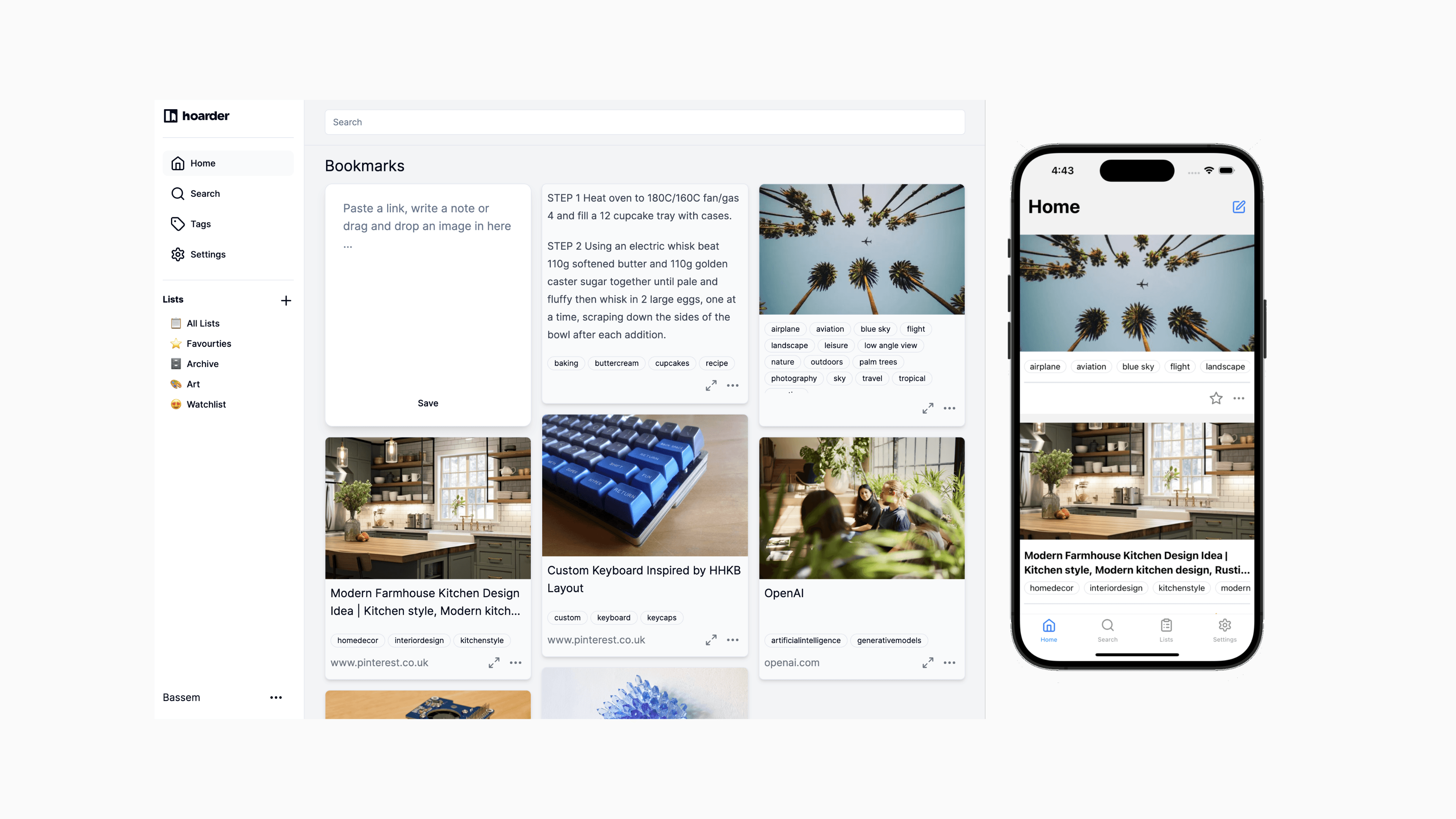 Hoarder: 为「收藏控」打造的 AI 辅助自托管工具