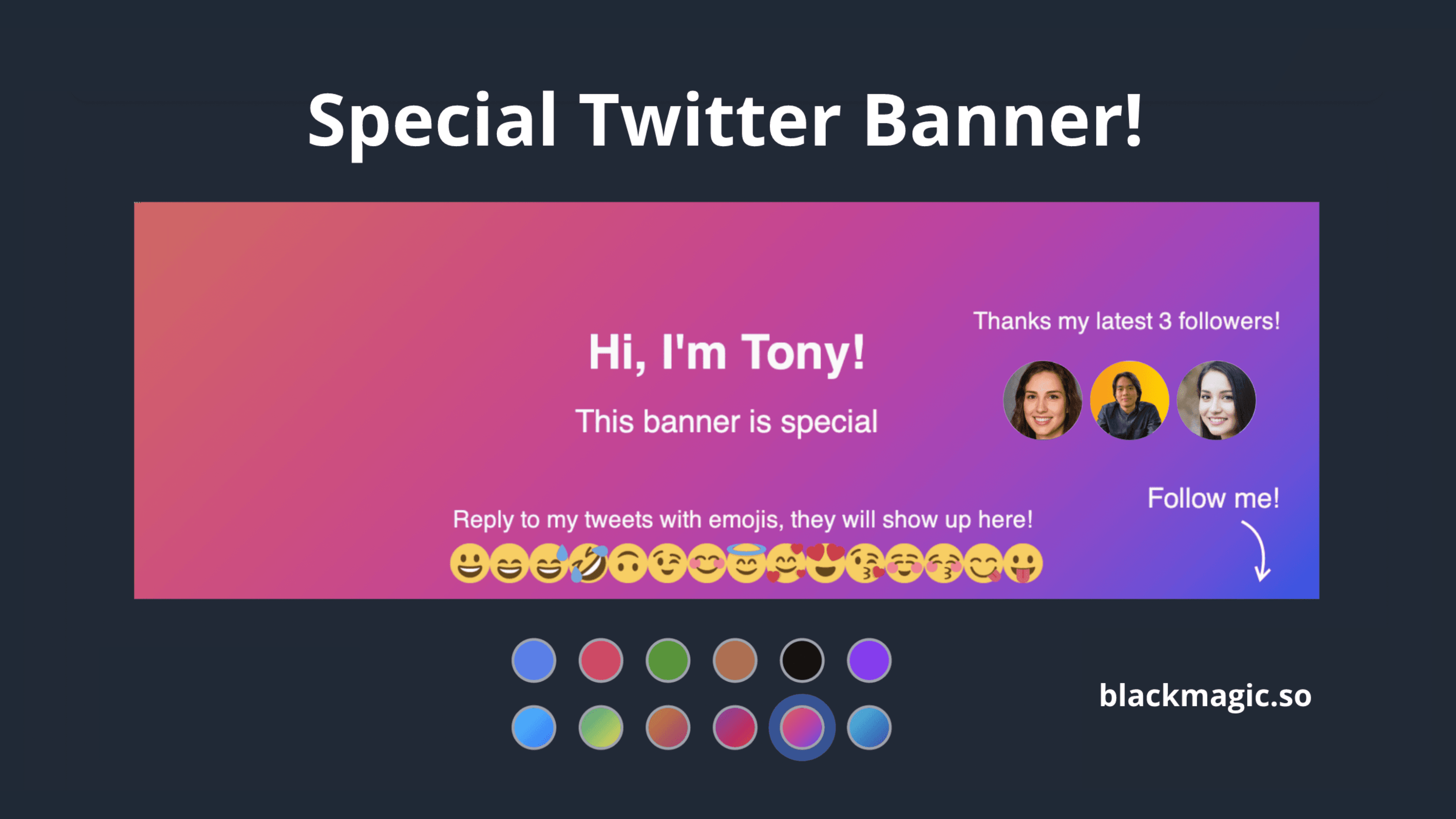 Twitter Real-time Banner: 自定义你的 Twitter Banner