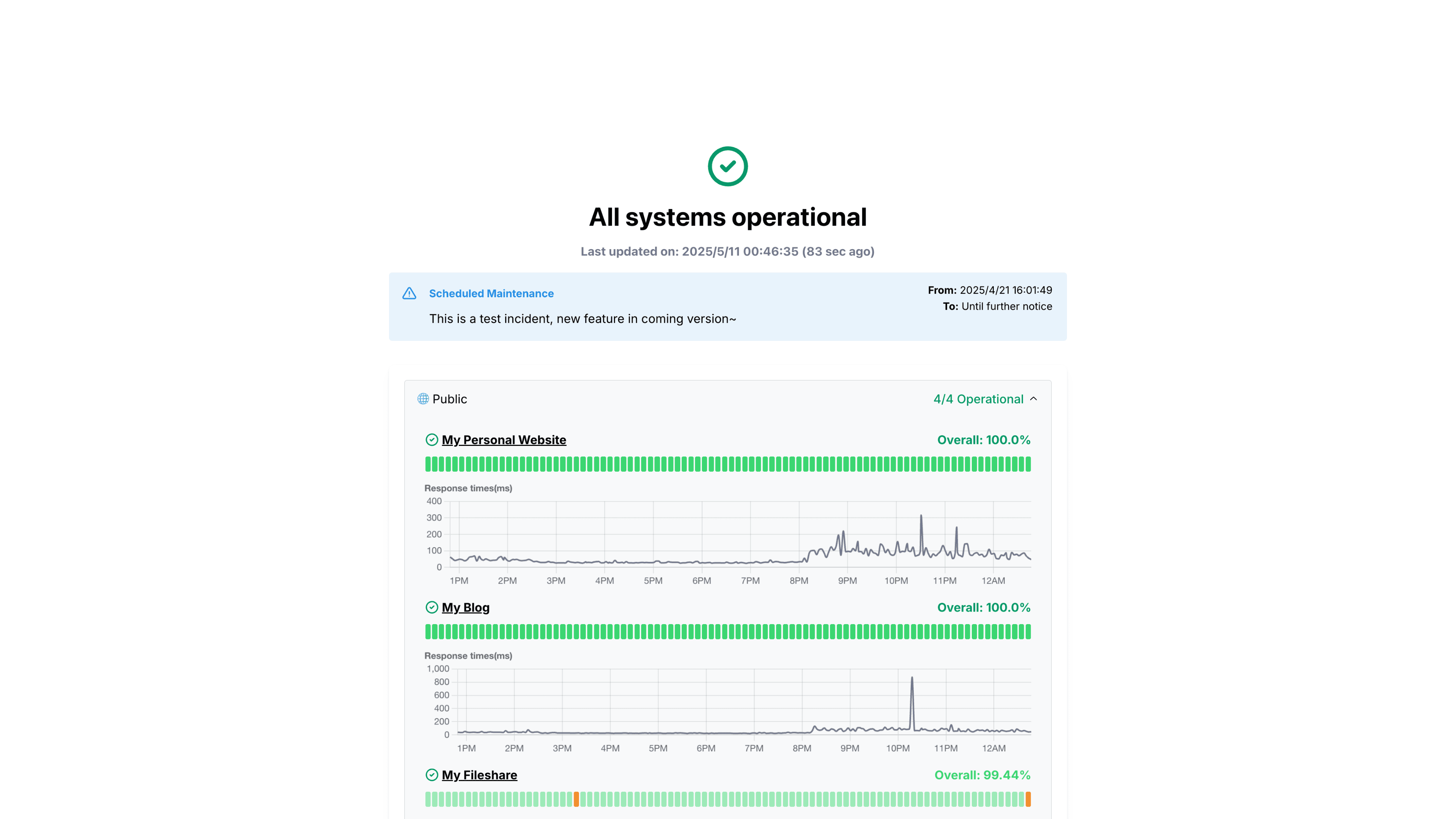 UptimeFlare: Cloudflare Workers 驱动的 Uptime 监控