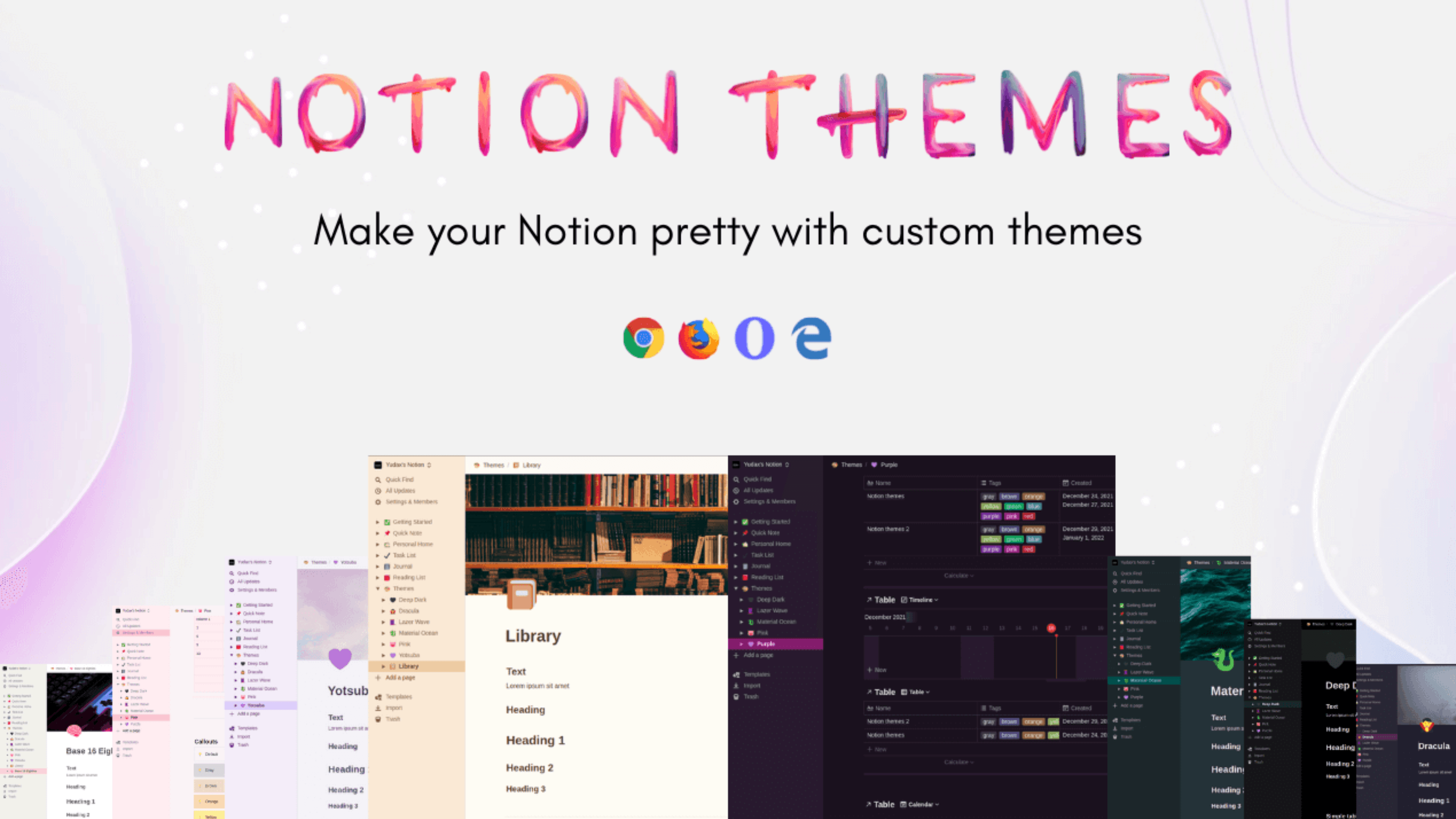 Notion Themes: 自定义 Notion 主题的浏览器扩展