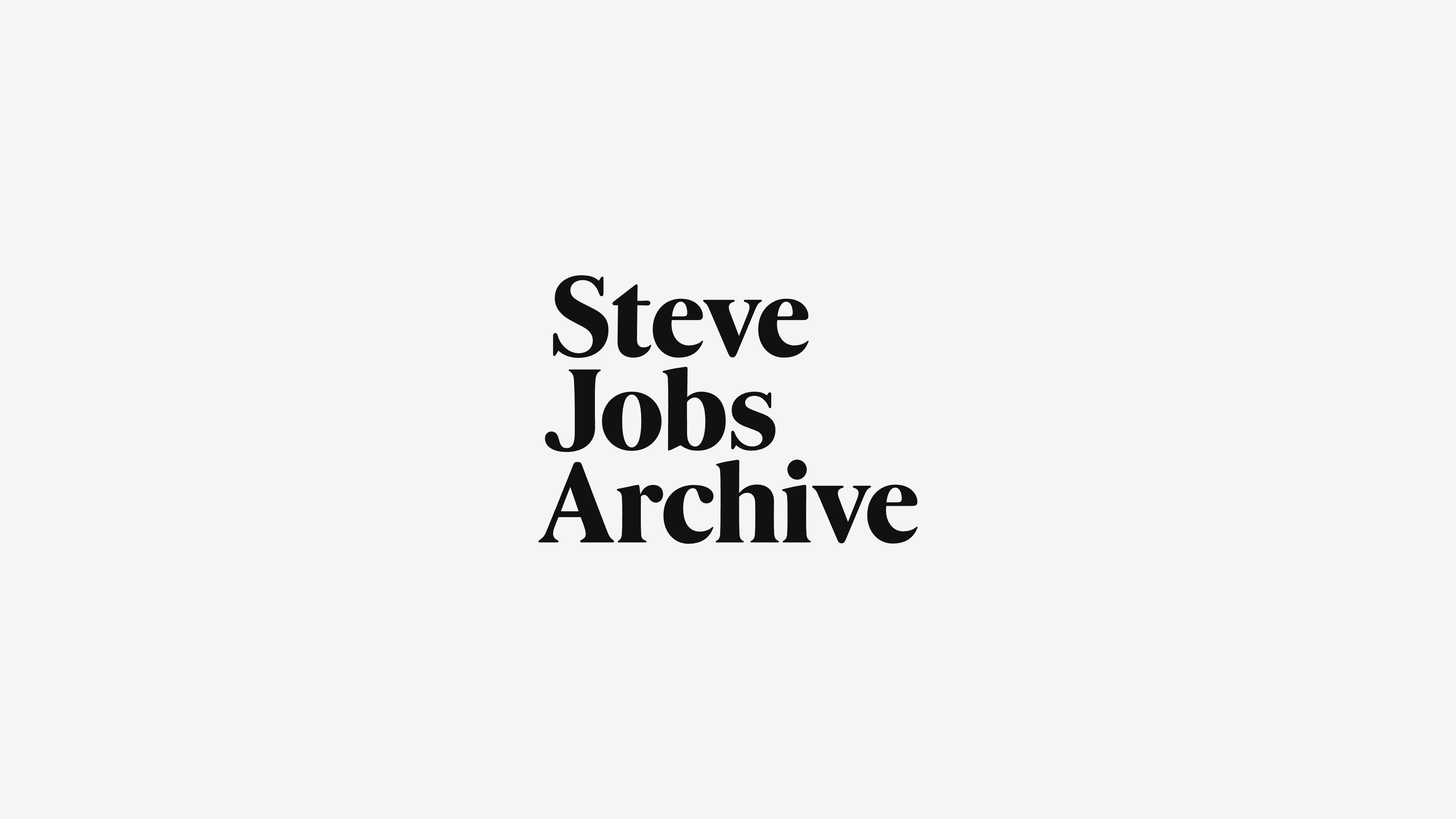 Steve Jobs Archive: 乔布斯档案馆