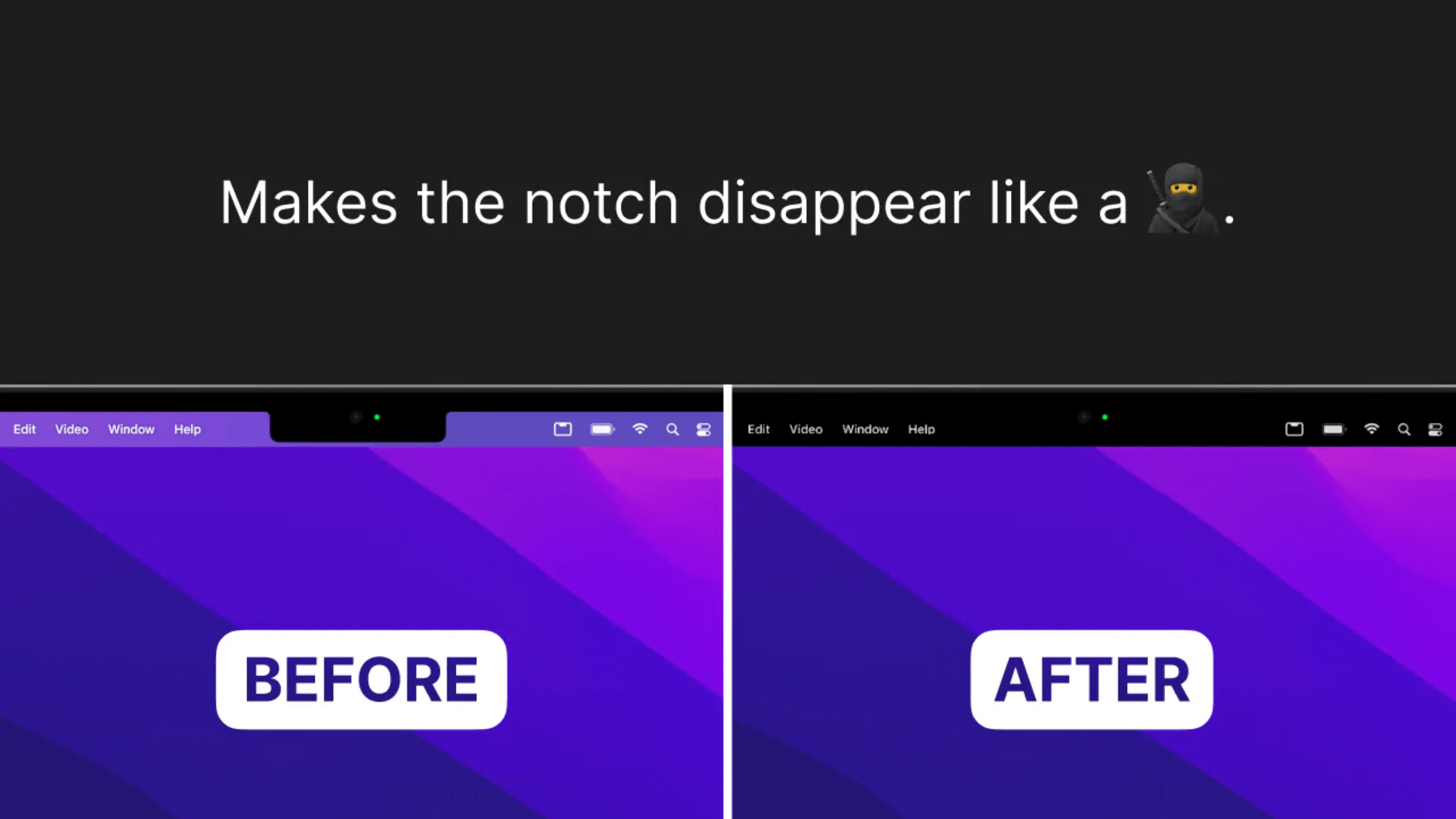 TopNotch: 让 MacBook Pro 刘海消失
