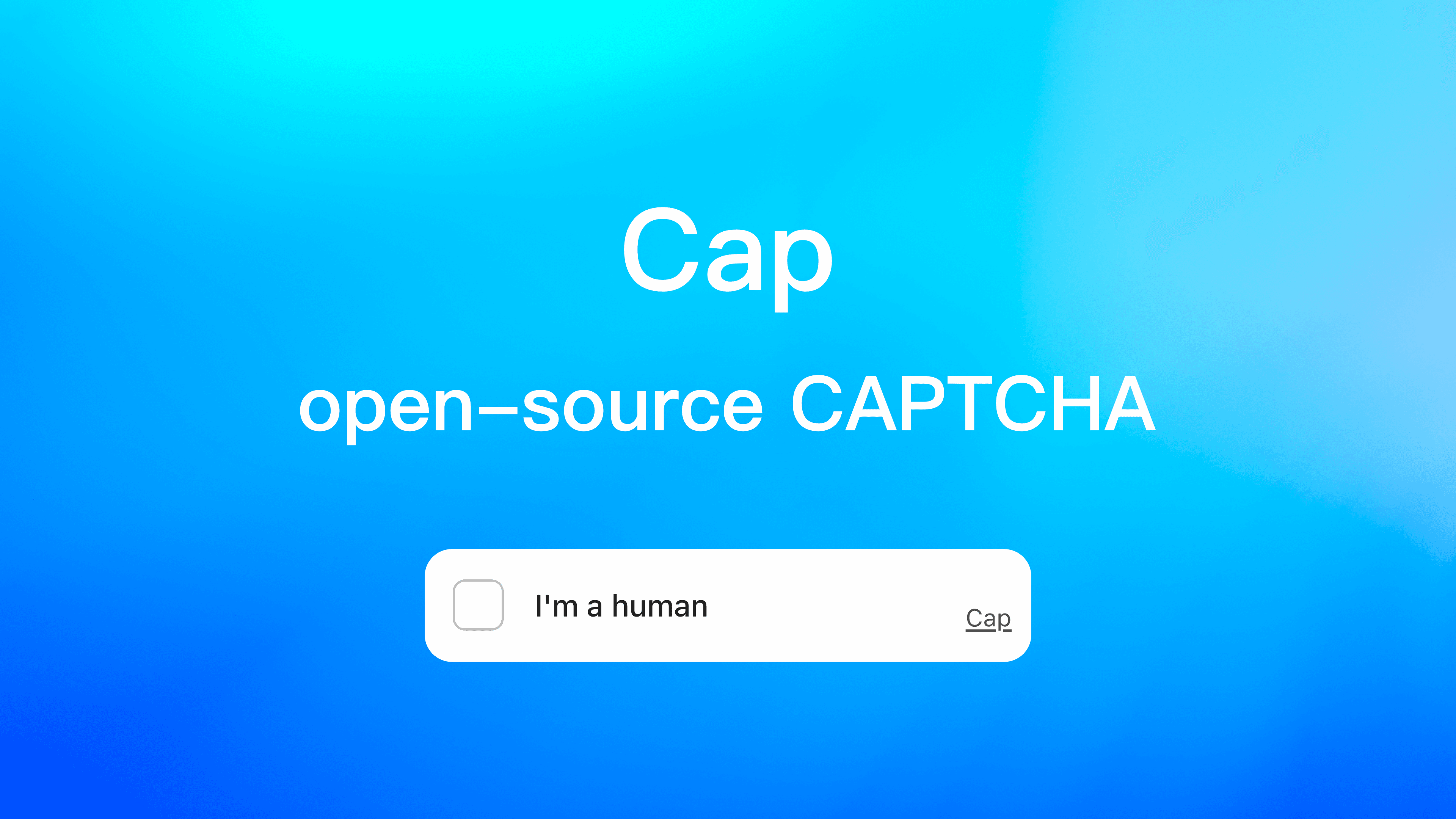 Cap: A lightweight, modern, open-source CAPTCHA alternative