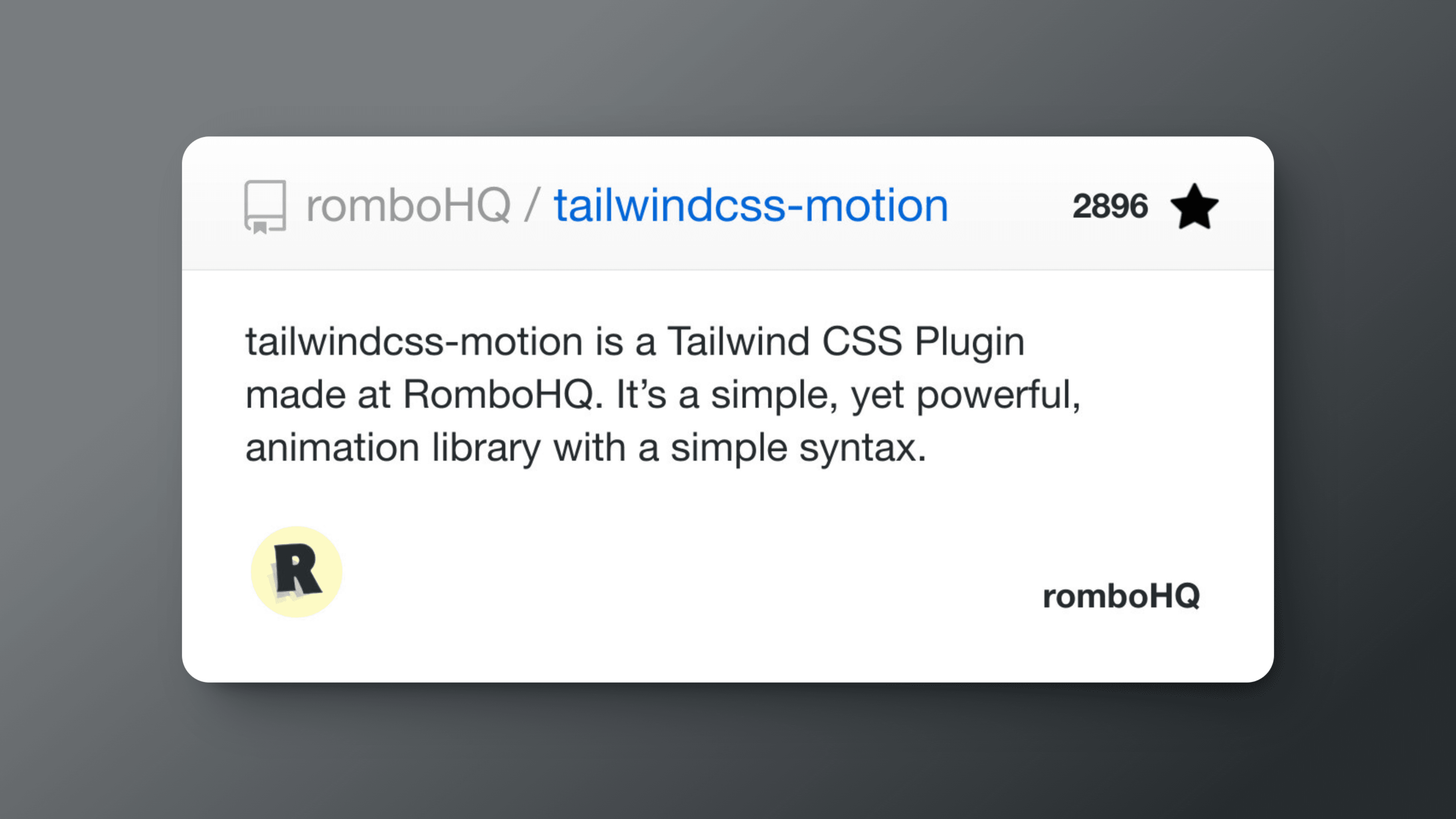 tailwindcss-motion: 为 Tailwind 项目添加简洁强大的动画效果