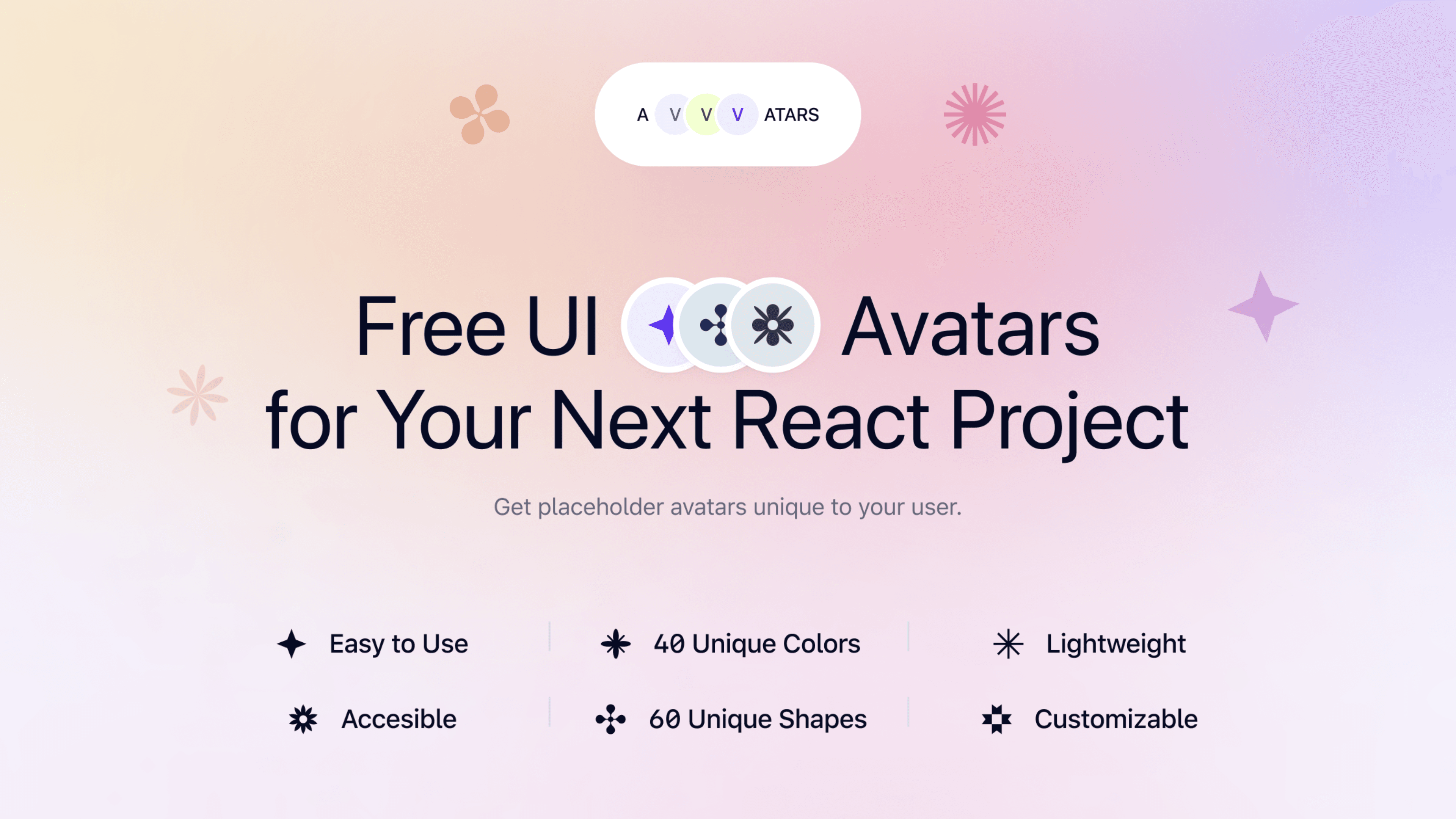 Avvvatars: 开源的 React UI 头像库