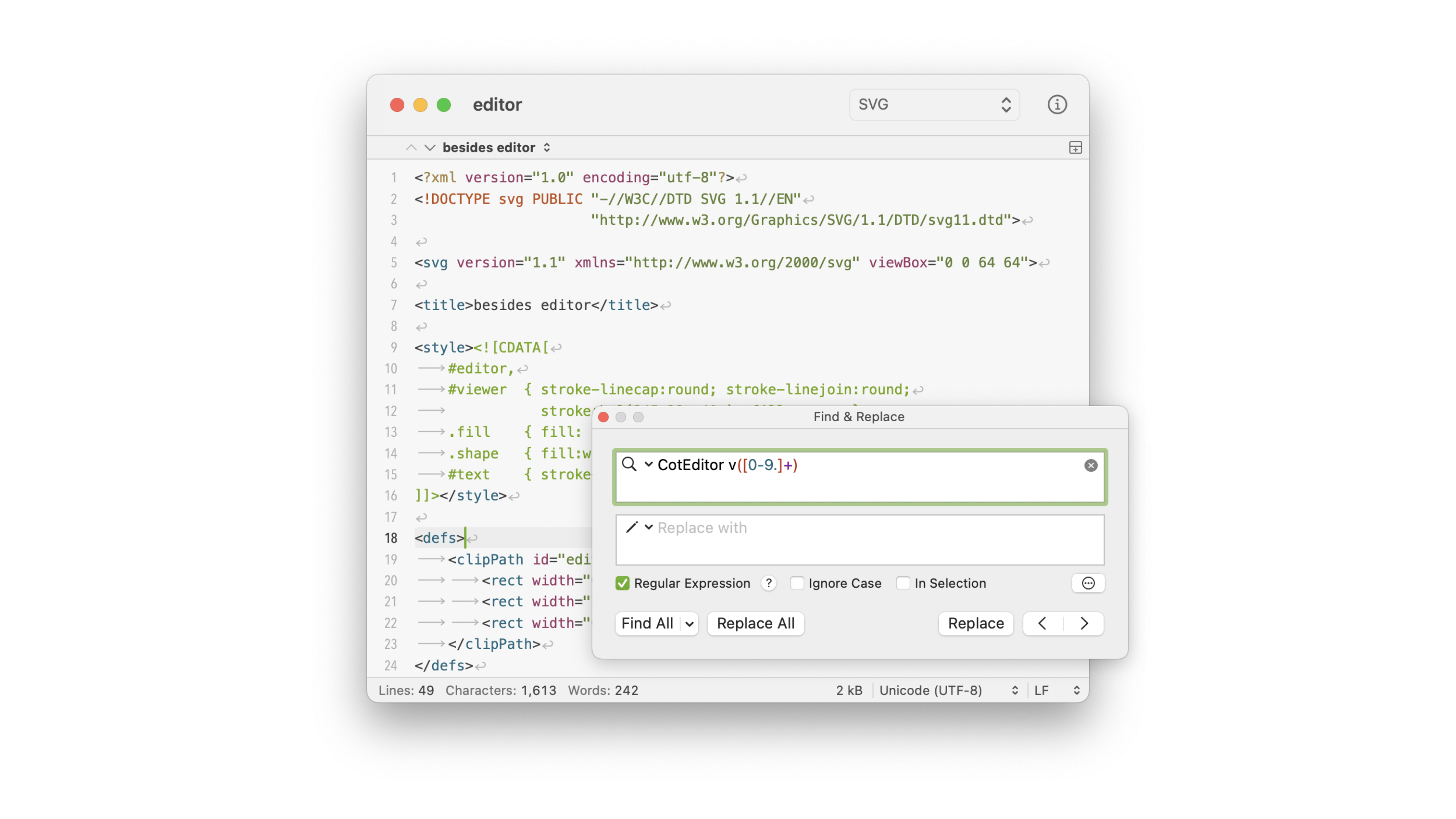 CotEditor: 适用于 macOS 的轻量纯文本编辑器